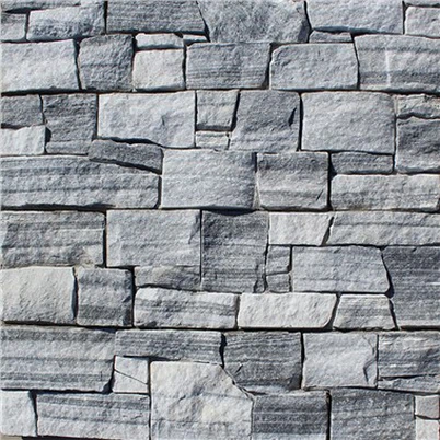 Sivi kvarcit Deco obložni kamen za zidove JRN-050