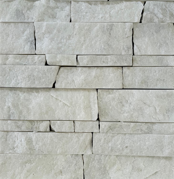 Fasada od prirodnog kamena u bijeloj boji JRSL-043