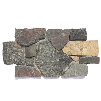 Cross Shape Stone Panel Black Limestone Facade Stone JRD-099