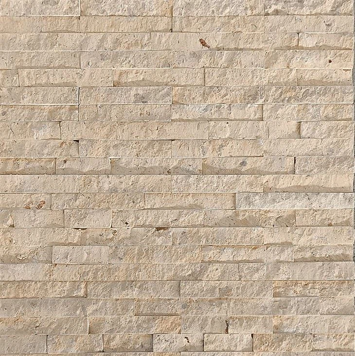 Stone Face Panels Beige Travertin Ledger Stone Panel JRE-068-1